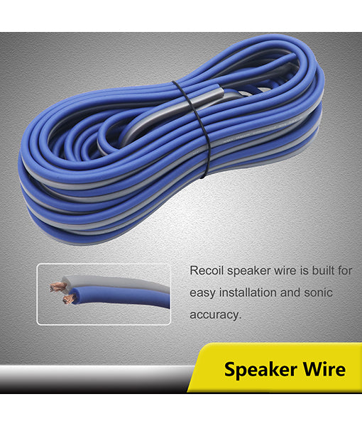 Recoil RCK4 True 4AWG Gauge  2-Channel Complete Amplifier Wiring Kits with OFC RCA Cable