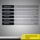 Recoil RIK8-B 2-Channel CCA Amplifier Wiring Kit