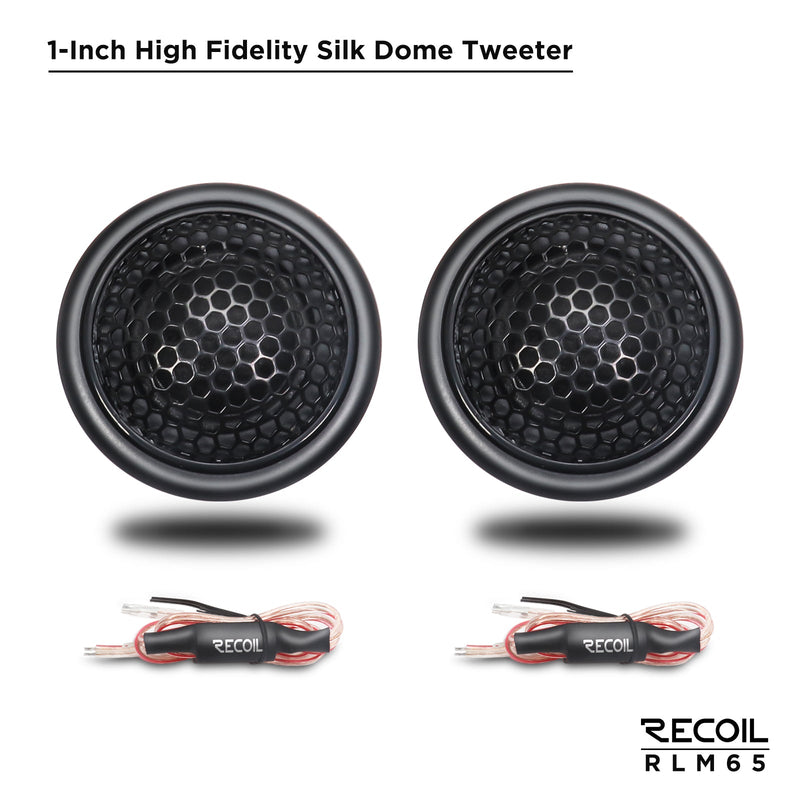 Recoil RLM65 Level-3 Series 6.5-Inch Car Audio Component Speaker System