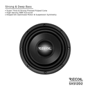 Recoil SXS12D2 12" Ultra-Shallow Dual 2-Ohm Car Subwoofer 800W Peak