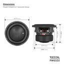 Recoil PW65D2 Echo Pro 6.5" Dual 2-Ohm Car Subwoofer