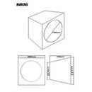 SPEAKER BOX 6.5" BLACK CARPET (PAIR)