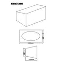 SPEAKER BOX 6" X 9" BLACK CARPET SMALL (PAIR)