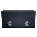 SUBWOOFER BOX FOR 2 x 10" SUB DOUBLE BLACK FOR 2 x 10" SUB DOUBLE BLACK
