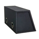 SUBWOOFER BOX FOR 2 x 12" SUB DOUBLE BLACK
