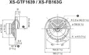 Sony XS-GTF1639 6.5" 3-Way Coaxial Speakers | 45W RMS / 270W Peak