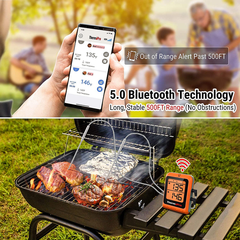 Bbq Grill Grillman Bluetooth Thermometer ThermoPro TP-25H2 Smart