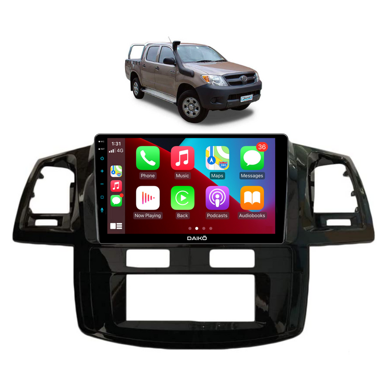 Daiko Multimedia Unit Wireless Carplay Android Auto For Toyota Hilux 2005-2011