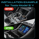 Wireless Charger For Tesla Model 3/Y 2019-2024 15W Fast Charging For Mobile Phone