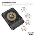 Recoil RLS10 10" Ultra-Thin Powered Under-Seat Subwoofer 150W RMS