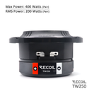 Recoil TW250 Super Tweeter 250W Max (Pair)