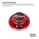 Recoil RSX654 6.5" 4-Way Coaxial Car Speakers 200W Max (Pair)