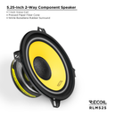 Recoil RLX525 Level-3 Series 5.25" Coaxial Car Speakers (Pair)