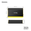 Recoil RL1600.1 L-3 Series 1600W Class-D Mono Amplifier