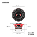 Recoil RSX654 6.5" 4-Way Coaxial Car Speakers 200W Max (Pair)