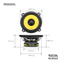 Recoil RLX525 Level-3 Series 5.25" Coaxial Car Speakers (Pair)