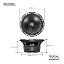 Recoil XM65.4 NEO 6.5" Neodymium Midrange Speakers (Pair)