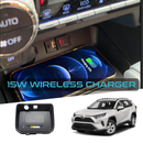 Wireless Charger For Toyota RAV4 (5th Gen) 2020-2022 15W Fast Charging For Mobile Phone