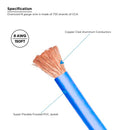 Recoil RW8-150 8 AWG Power Cable Copper-Clad Aluminum (CCA) | 46 Meters