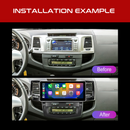 Daiko Hiro Car Stereo Wireless Carplay Android  Auto For Toyota Hilux 2005-2011
