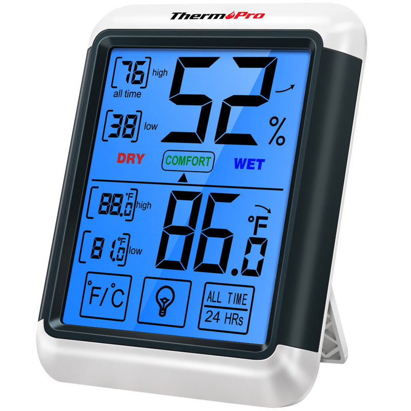 Thermopro TP55 Digital  Indoor Thermometer with Touch screen Hygrometer