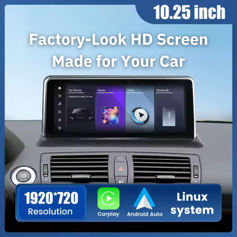 BMW 1 Series CCC Linux 10.25" Wireless CarPlay & Android Auto Screen