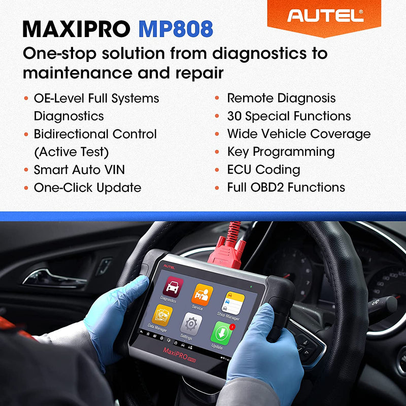 Autel MaxiPRO MP808S OBD2 Diagnostic Scanner More Advanced Scan