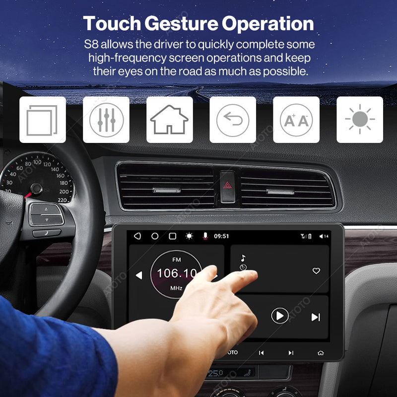 ATOTO S8 Premium 7 Double DIN Car Stereo-3/32GB Wireless CarPlay & Android  Auto