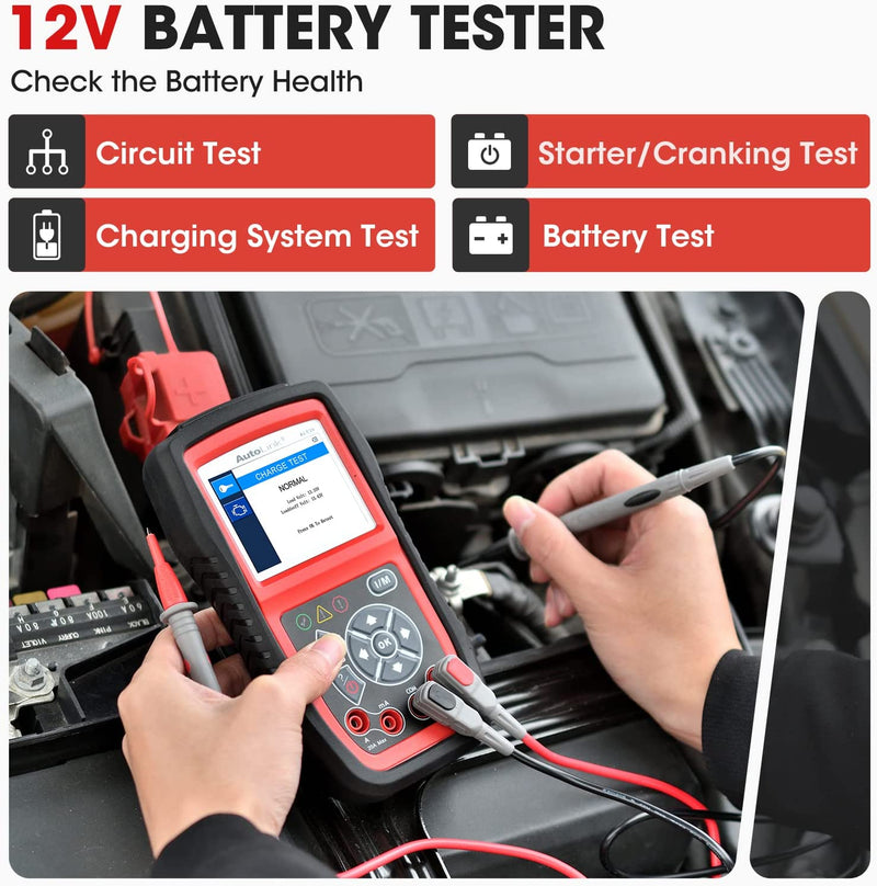 Autel AL539B Battery Tester Code Reader 12V Avometer 3-in-1 Circuit Charging