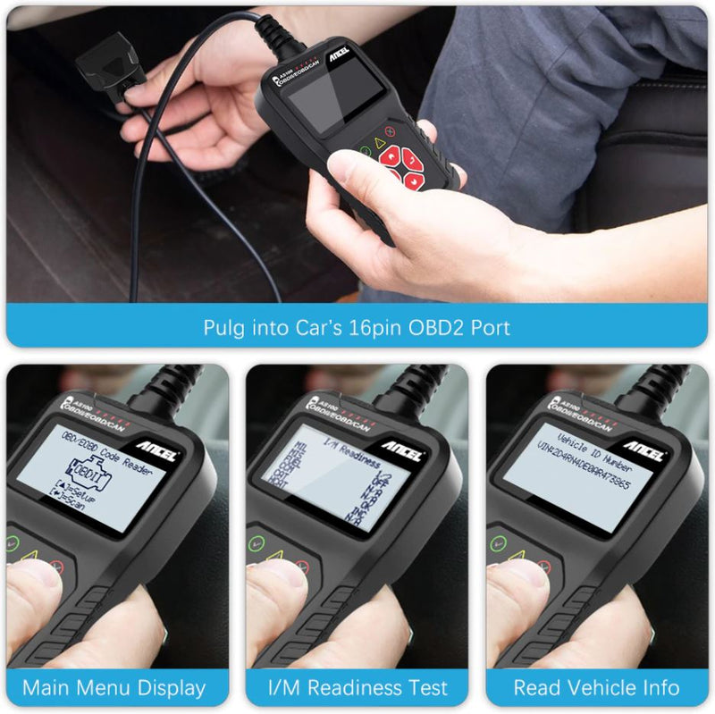 Car Diagnostic Scanner Ancel AS100 OBDII Scanner Check Engine Read Codes