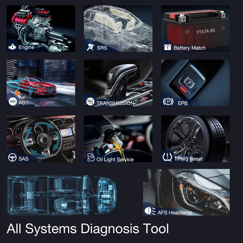 Car Diagnostic Tool All System Scanner OBD2 Scanner Ancel FX9000 Free Update