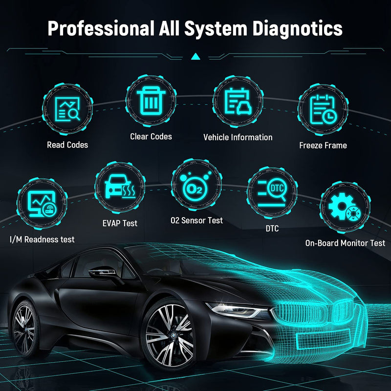 Professional Diagnostic Scanner Ancel V6 Full System OBD2 15 Reset Functions