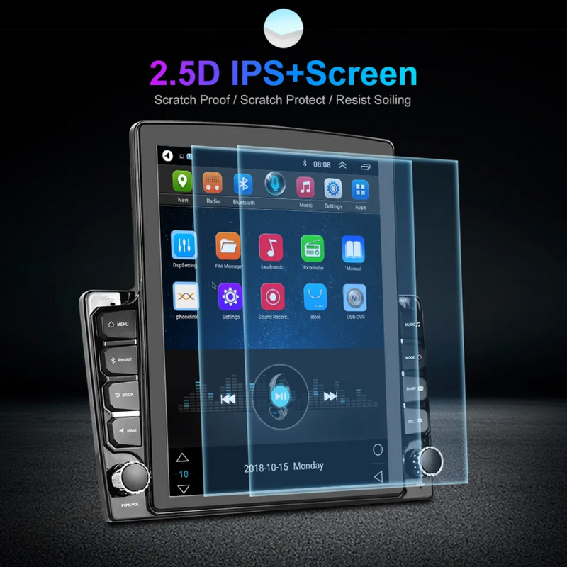 Android Car Stereo With Vertical Screen 9 Inch 2+32GB GPS USB Bluetooth