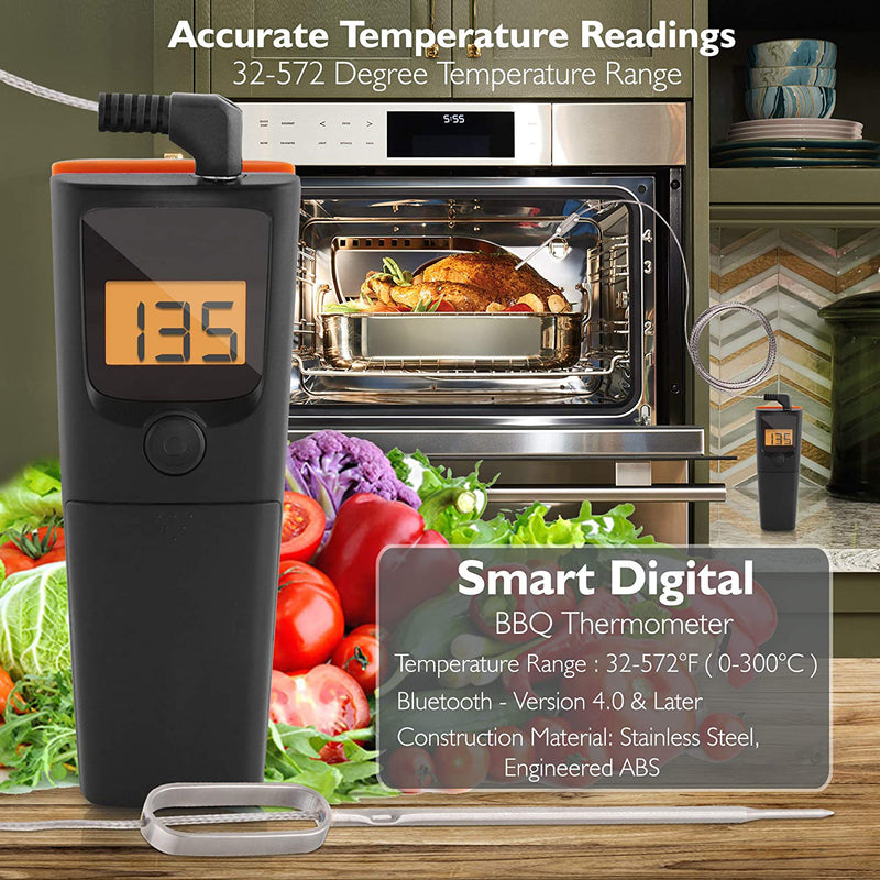 Smart BBQ Thermometer 2in1 Instant + One Probe Smart Phone App