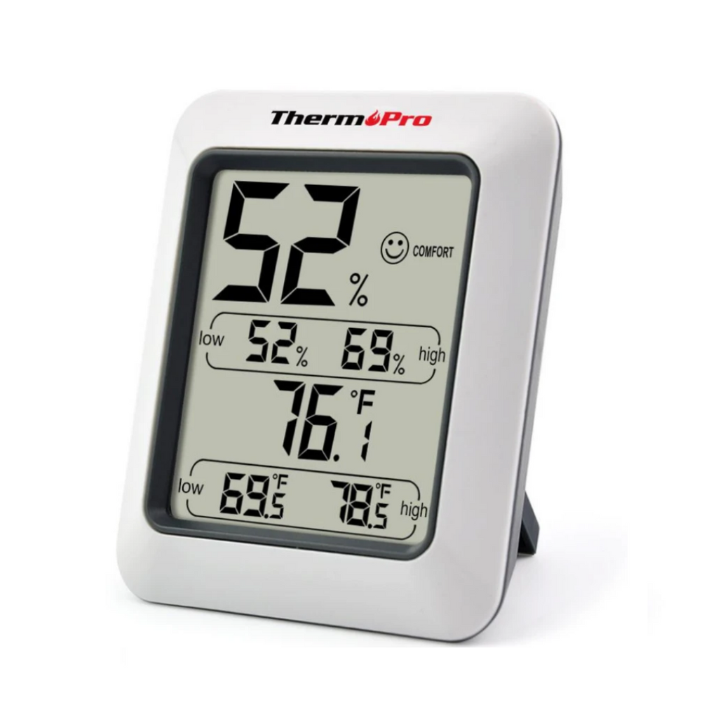 Wireless Indoor Outdoor Thermometer, Digital Hygrometer With Touch Screen  Min/max Records Room Thermometer Humidity Meter For Warehouse, Living Room