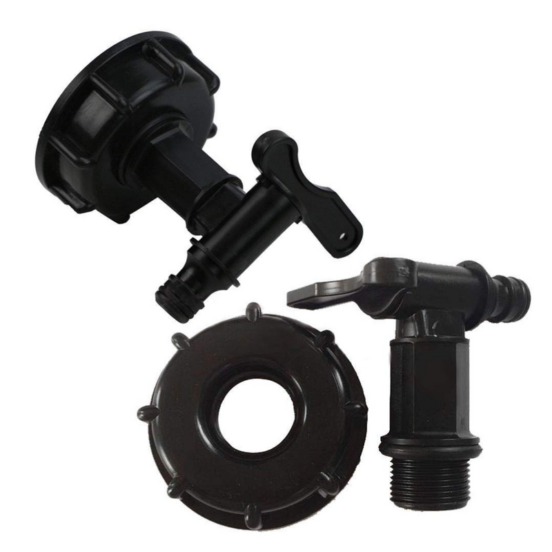 IBC 1000L water tank garden hose adapter