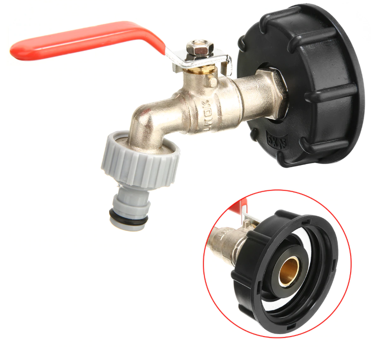 Water Tank Adapter To Garden Hose 1/2" or Quick Connector