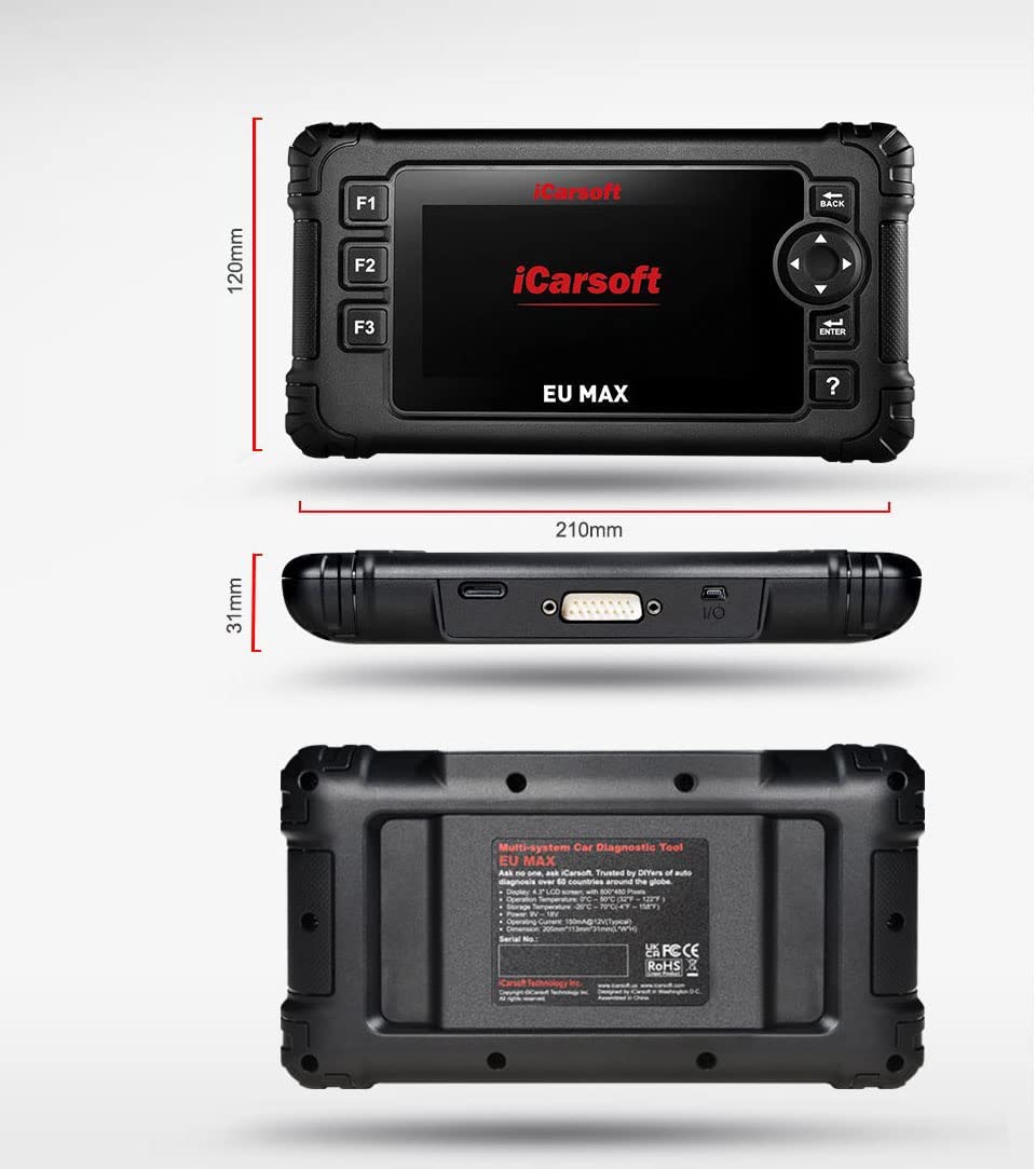 Professional Car Diagnostic Tool iCarsoft EU MAX For European Brands