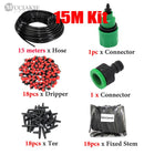 15M DIY Drip Garden Irrigation Watering System Kit