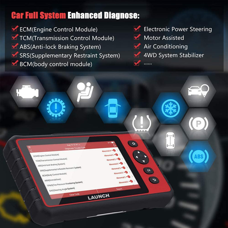 Professional Car Diagnostic Tool LAUNCH X431 CRP909C Full System 15 Functnions
