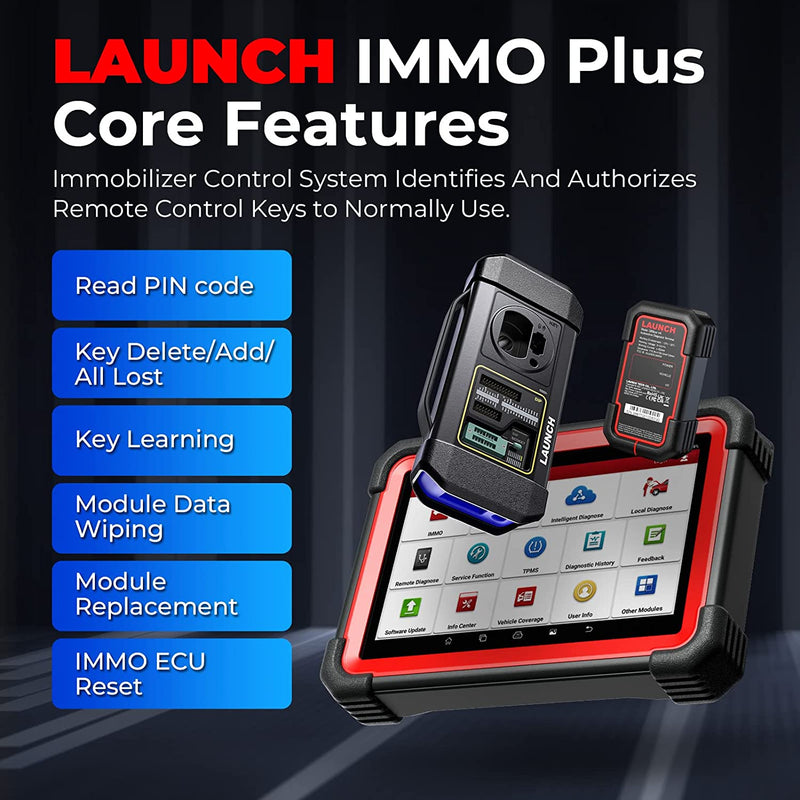 LAUNCH X431 IMMO Plus Key Fob Programming Diagnostic Tool 39+ Service Functions