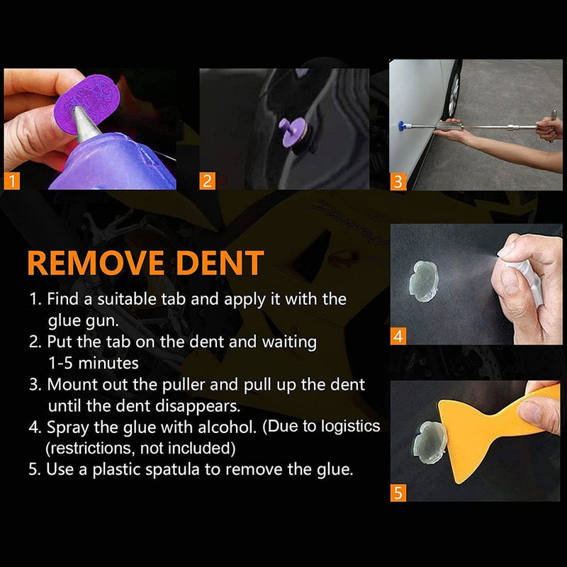 High Quality Paintless Dent Repair Starter Kit New Black Edition
