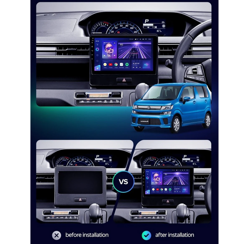 Daiko PRO Multimedia Unit Wireless Carplay Android Auto GPS For Suzuki Wagon R 2019-2022