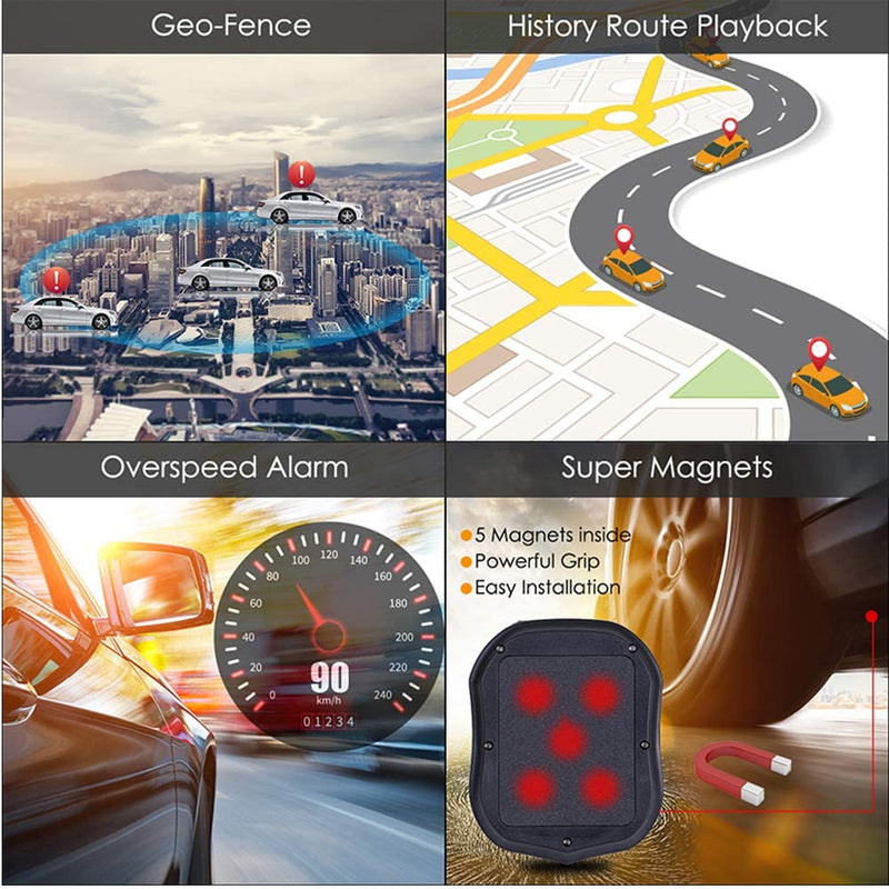 GPS Tracker 4G For Car Truck Boat Rechargeable Anti-Theft No Monthly Fees