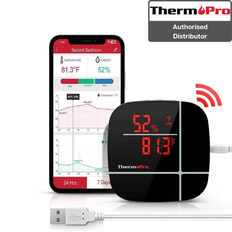 Smart Home Thermometer ThermoPro TP90 Wireless Thermometer