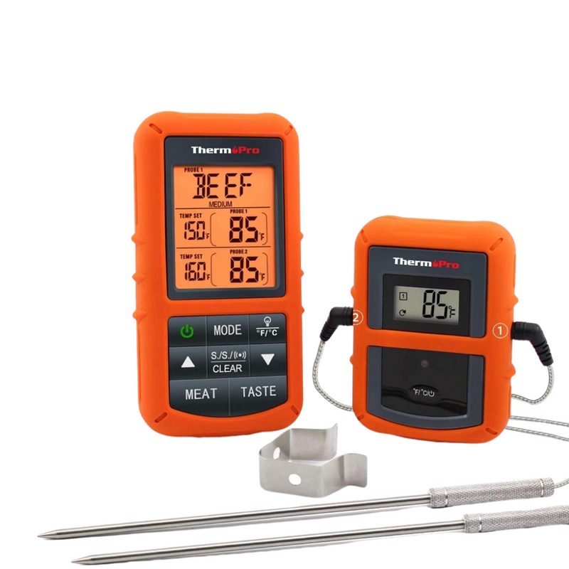 ThermoPro TP08 Wireless Dual Probe BBQ Meat Thermometer