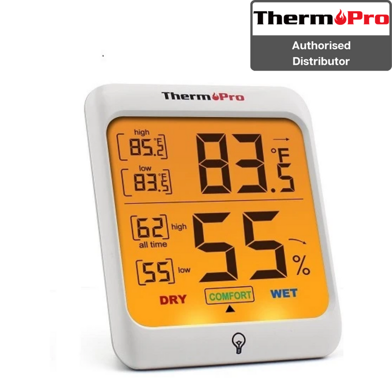 ThermoPro TP53 Wireless ThermoPro Humidity & Temperature Monitor with Touchscreen Backlight