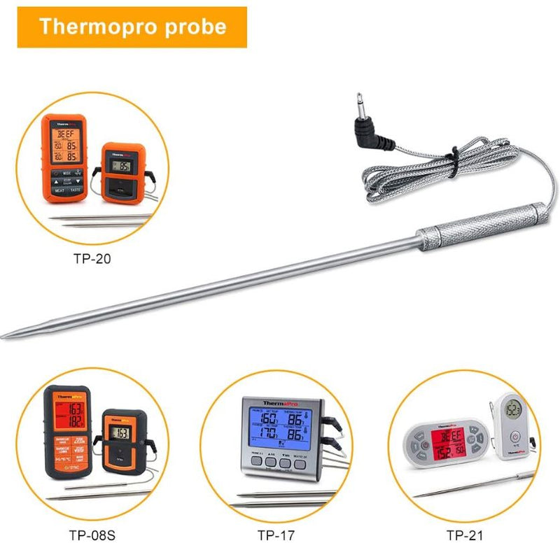 ThermoPro TPW-02 Digital Thermometer Meat Temperature Probe for TP08, TP17, TP20, TP21, TP22