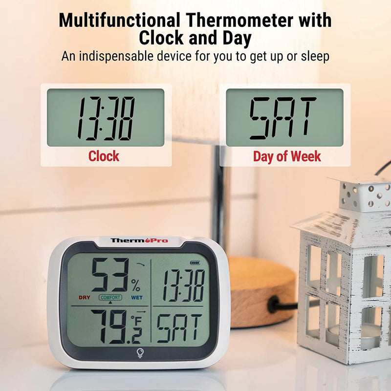 ThermoPro TP393 Wireless Hygrometer Indoor Thermometer For Home