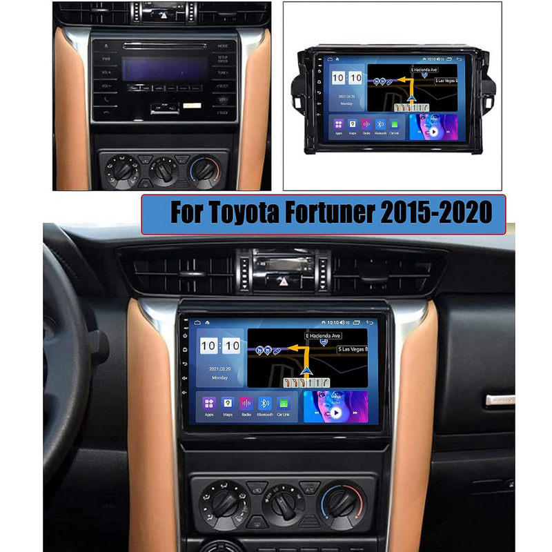 Daiko PRO Car Stereo Carplay Android Auto For Toyota Fortuner Highlander 2015-20